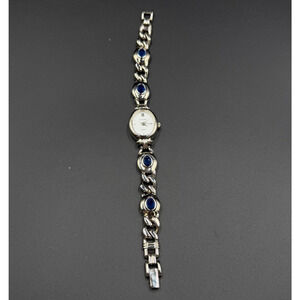 Futura Quartz Watch Women Silver Tone Sapphire 3288 For Parts